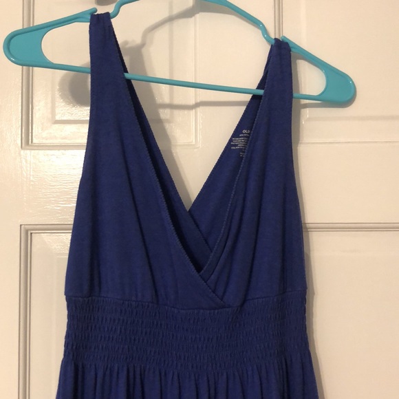 Blue V Neck maxi dress Old Navy XS - Picture 2 of 3